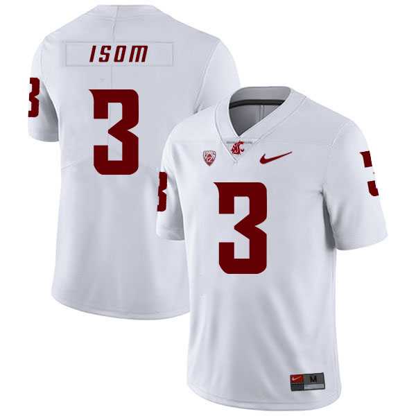 Washington State Cougars 3 Daniel Isom White College Football Jersey Dzhi,We sell and wholesale Washington State Cougars 3 Daniel Isom White College Football Jersey Dzhi on line form chian!